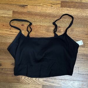 NWT aerie black bikini top women’s spaghetti straps